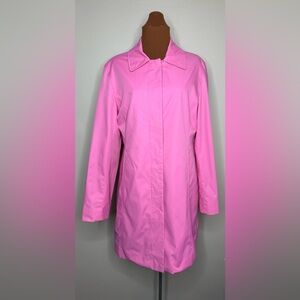 Michael Kors Barbie Pink Andrea Viccaro Rain Coat Size Medium